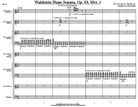 Waldstein Piano Sonata, Op 53, Mvt 1 image number null