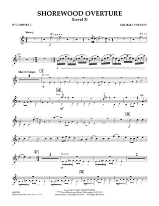 Shorewood Overture (for Multi-level Combined Bands) - Bb Clarinet 2 (Level 3)