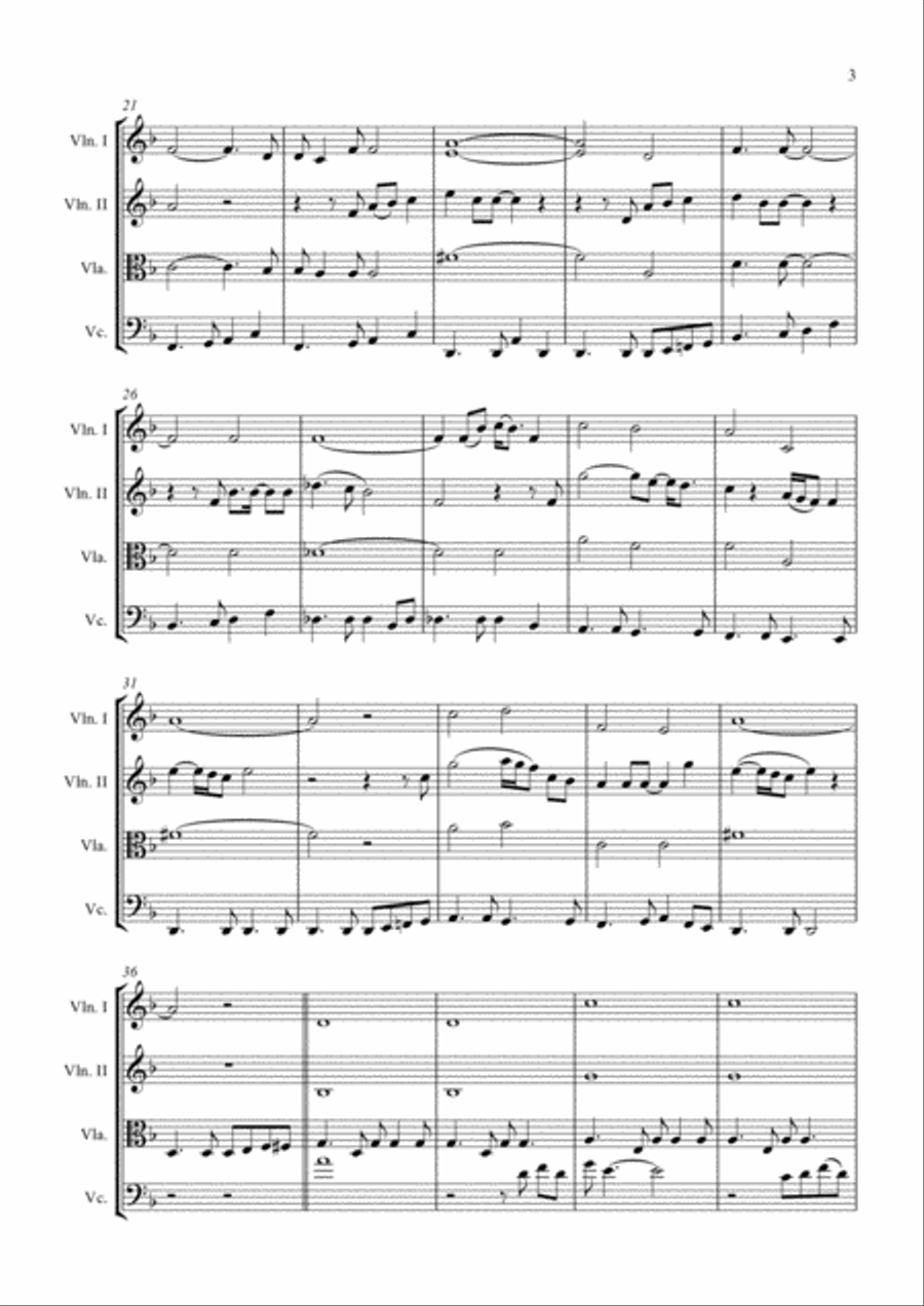 Let's Stay Together String Quartet scores gallery preview page 3