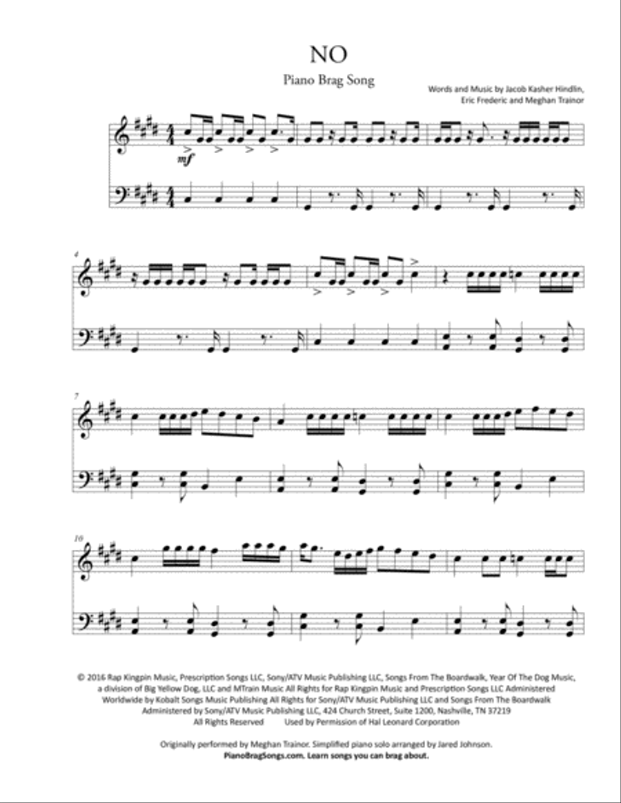 No Easy Piano scores gallery preview page 2