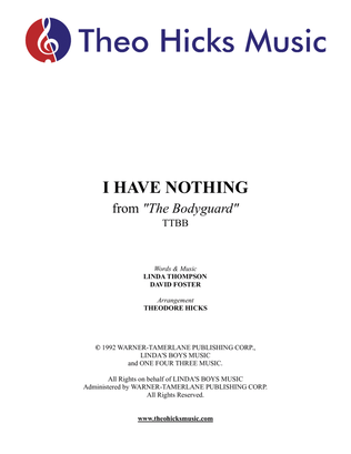 Book cover for I Have Nothing