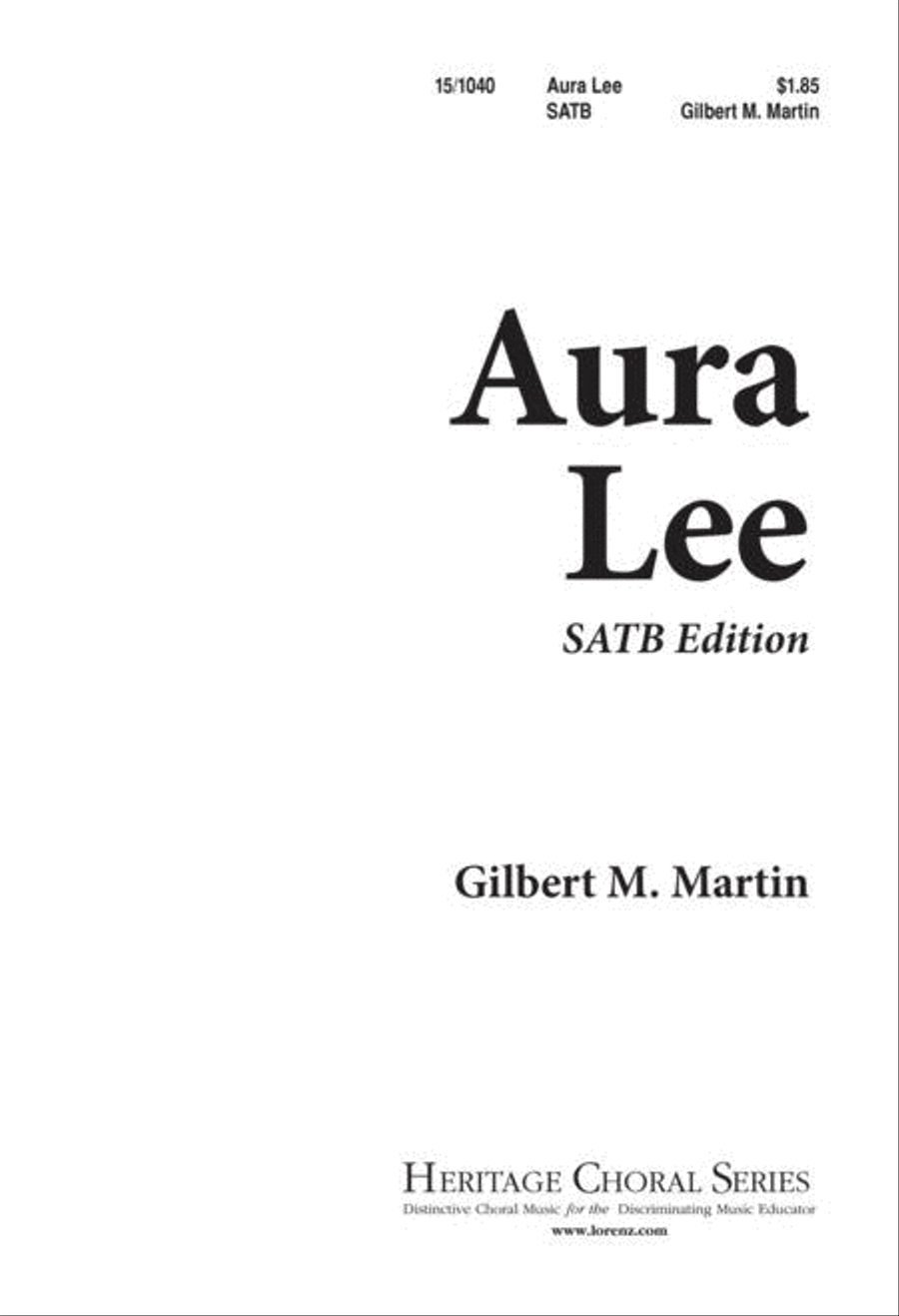 Aura Lee 4-Part scores gallery preview page 1