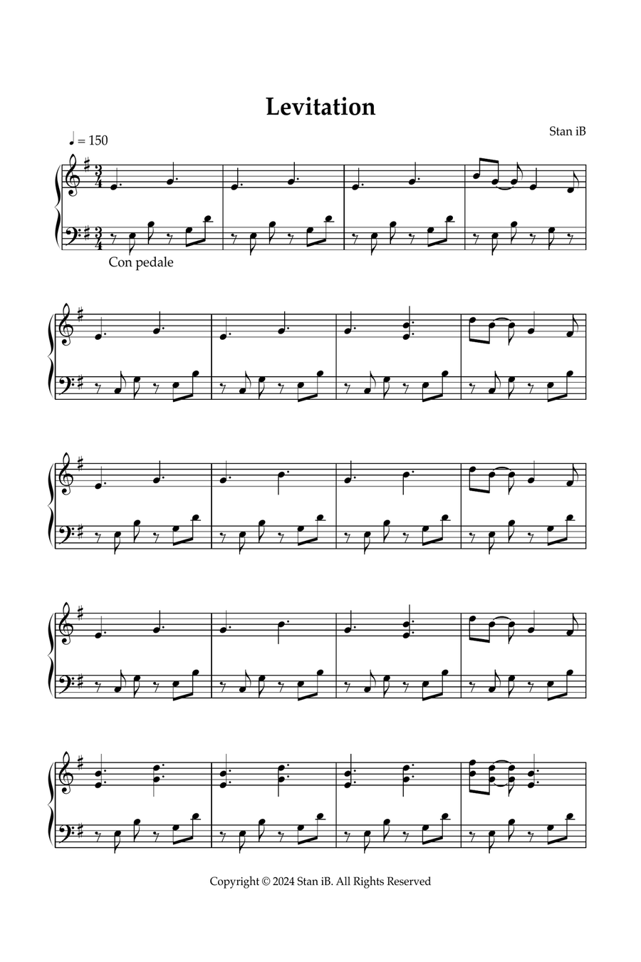 Levitation Levitation Piano Solo scores gallery preview page 2