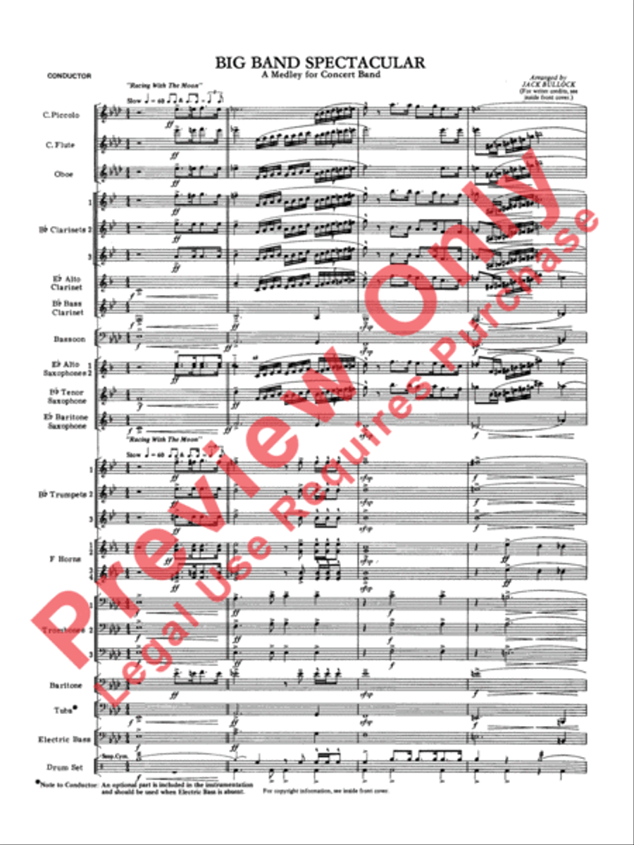 Big Band Spectacular Big Band Spectacular Concert Band scores gallery preview page 4