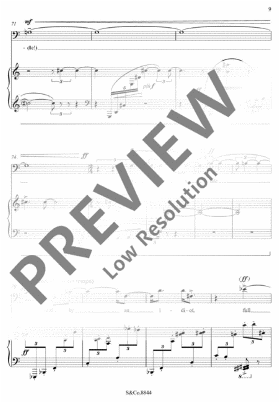 Chronicles of the Time Baritone Voice scores gallery preview page 14