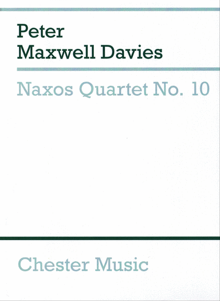 Naxos Quartet No. 10 String Quartet scores gallery preview page 1