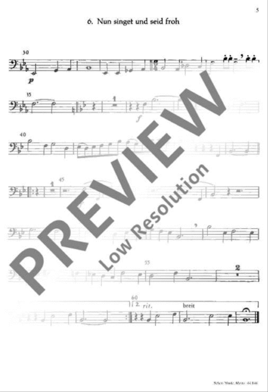 O Heiland, reiß die Himmel auf Choir scores gallery preview page 5