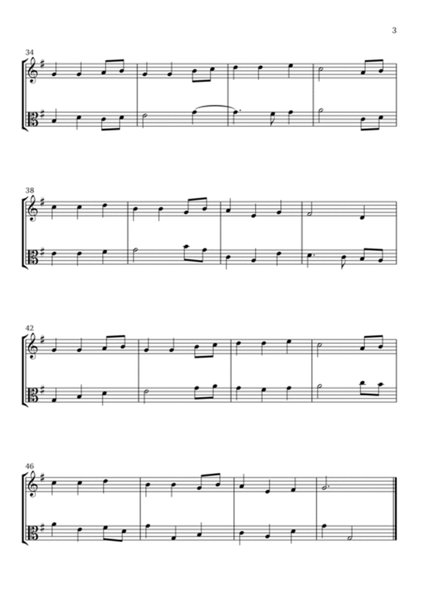 Away in a Manger (Violin and Viola) - Beginner Level image number null