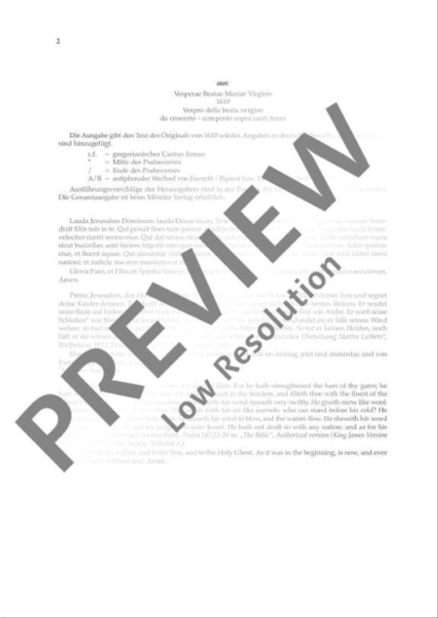 Praise the Lord, o Jerusalem 4-Part scores gallery preview page 3