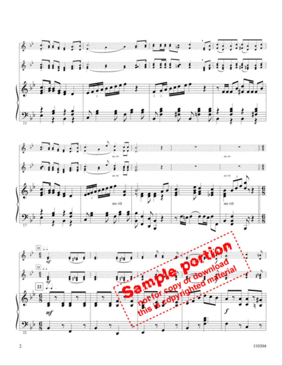 Power in the Blood (acc) Flute scores gallery preview page 3