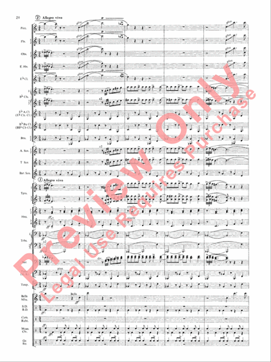 Symphonic Dance No. 3 (Fiesta) Concert Band scores gallery preview page 23