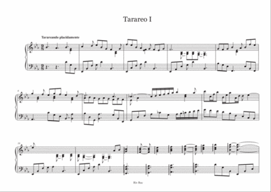 Tarareos for piano solo Tarareos for piano solo Piano Solo scores gallery preview page 3