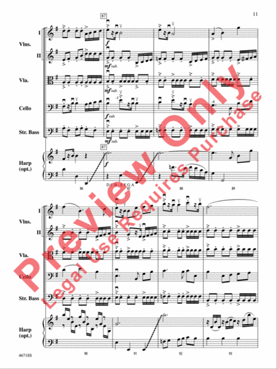 North of the Mountain North of the Mountain String Orchestra scores gallery preview page 12