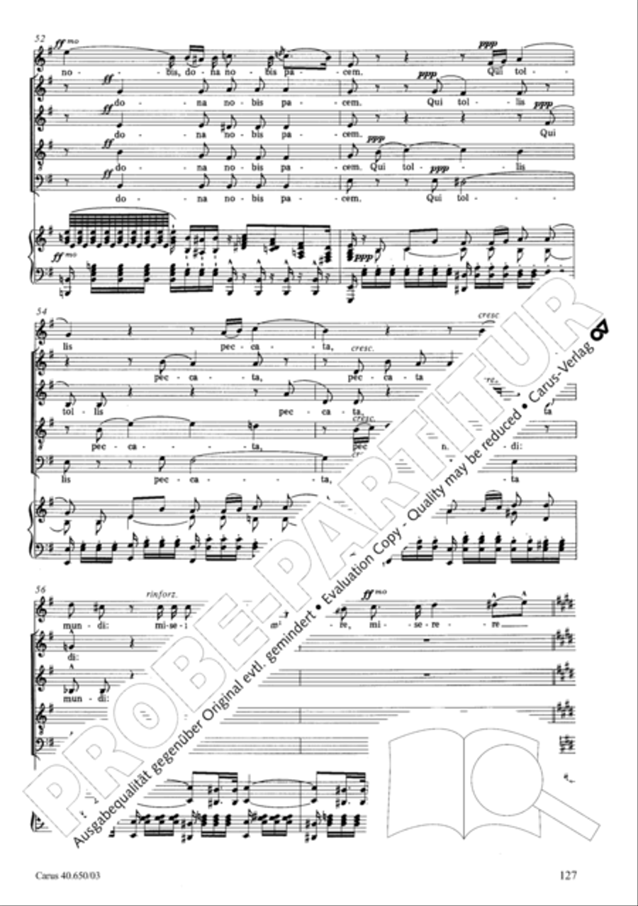 Petite Messe solennelle 4-Part scores gallery preview page 130