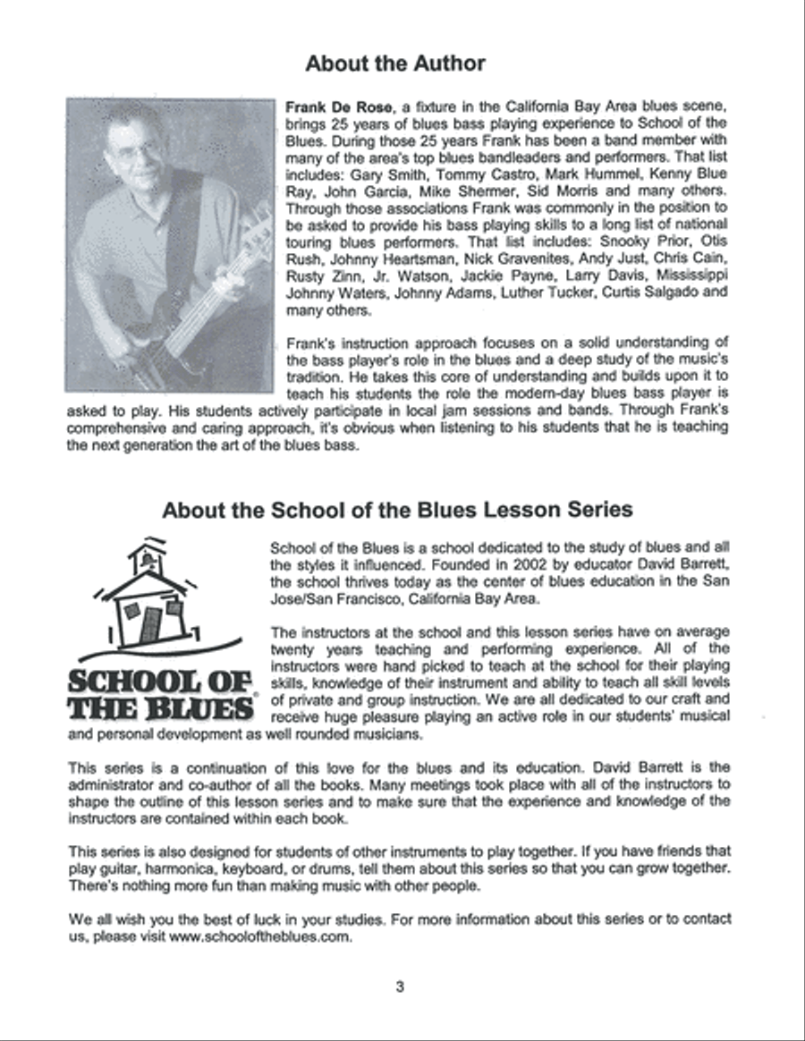 Blues Bass Play-Along Trax Bass Guitar scores gallery preview page 4