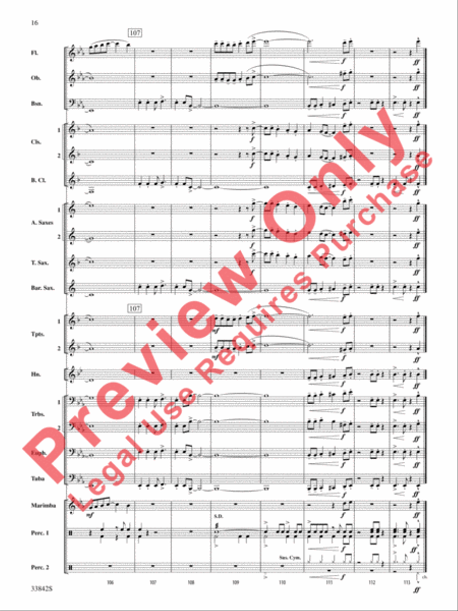 The Good King Swings! Concert Band scores gallery preview page 17