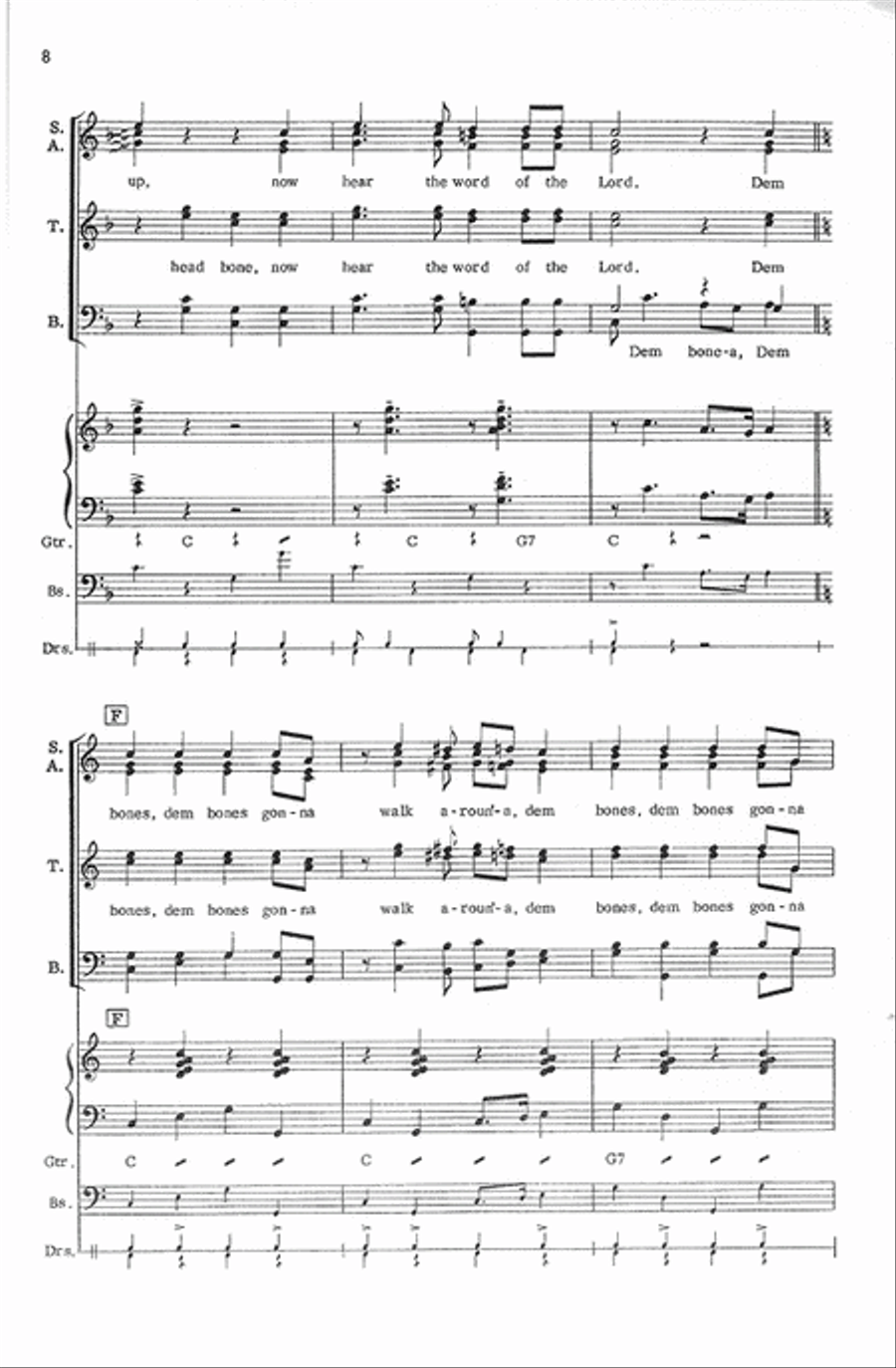 Dry Bones Dry Bones Divisi scores gallery preview page 8