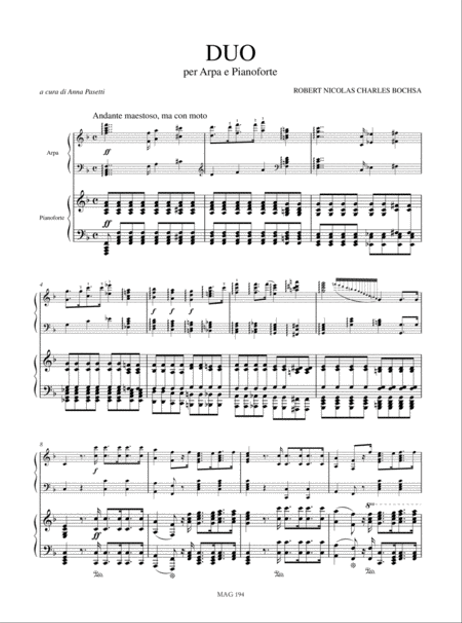 Duo for Harp and Piano Harp scores gallery preview page 2
