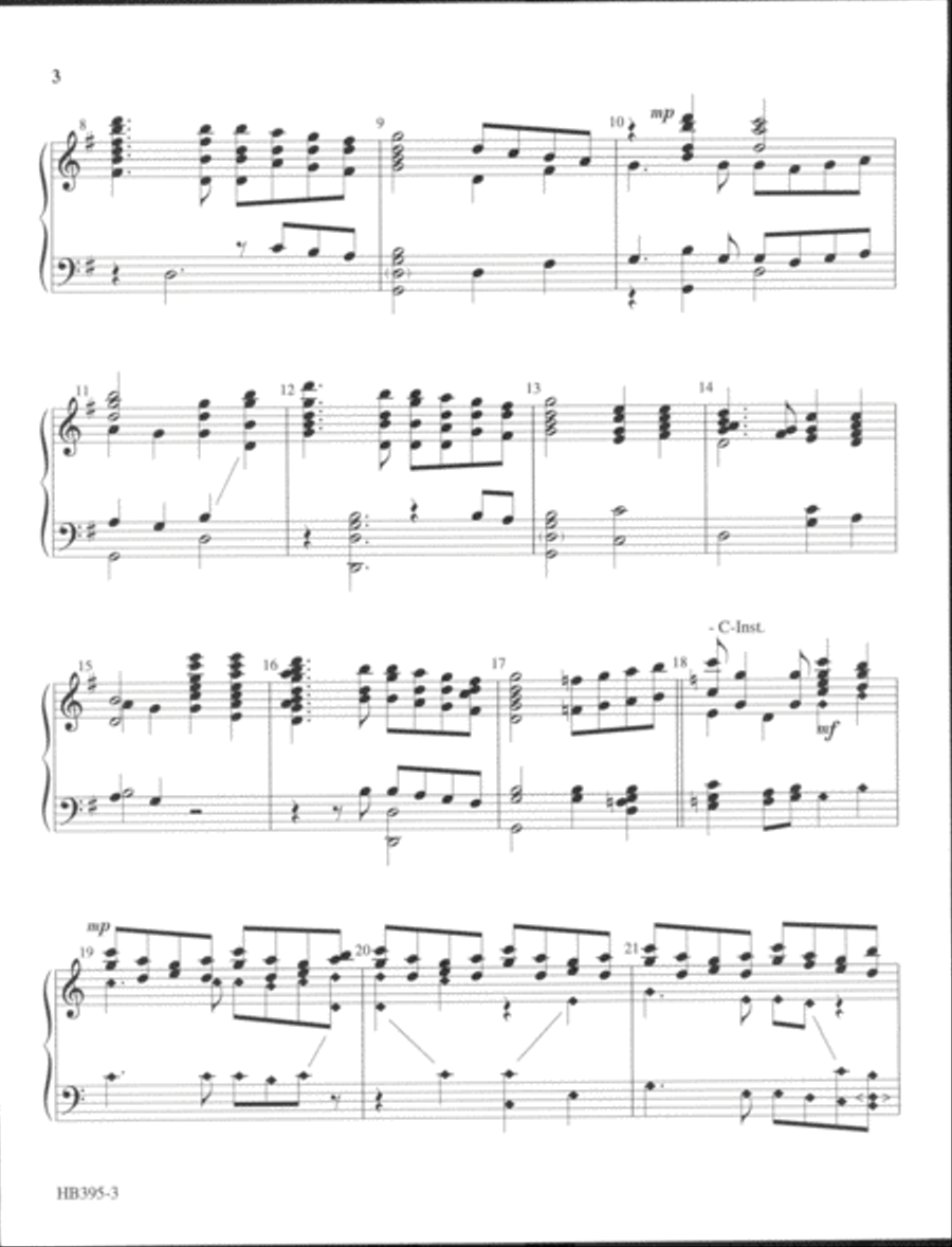 Once in Royal David's City 5-Octaves scores gallery preview page 3