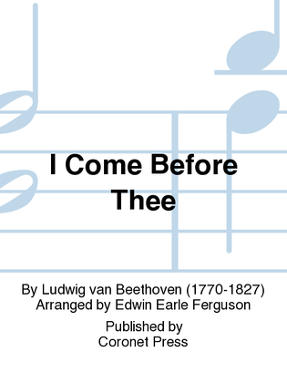 Book cover for I Come Before Thee