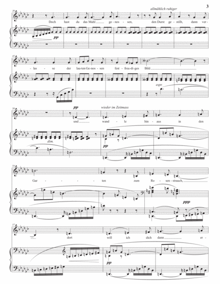 STRAUSS: Heimliche Aufforderung, Op. 27 no. 3 (transposed to G-flat major)