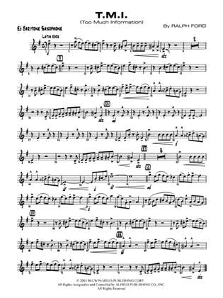 T.M.I. (Too Much Information): E-flat Baritone Saxophone