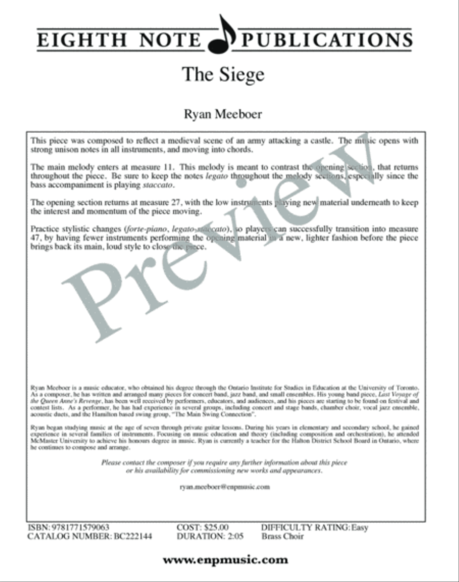 The Siege Small Ensemble scores gallery preview page 2