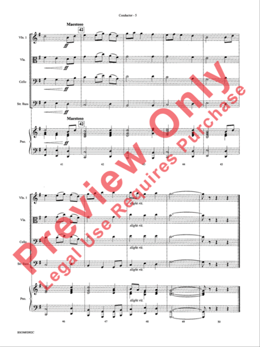 The Bringer of Joy (based on Jupiter from The Planets) String Orchestra scores gallery preview page 8