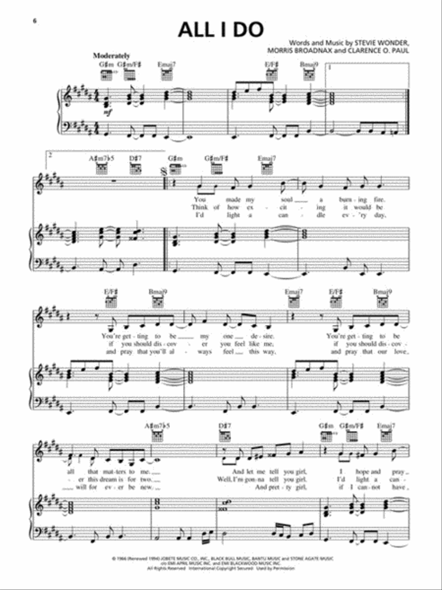 The Stevie Wonder Anthology Piano, Vocal, Guitar scores gallery preview page 4