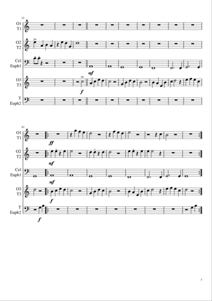 Körmotion Woodwind Quintet scores gallery preview page 3