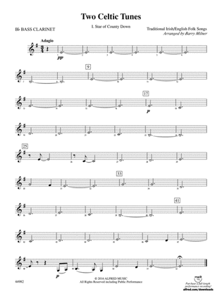 Two Celtic Tunes: B-flat Bass Clarinet