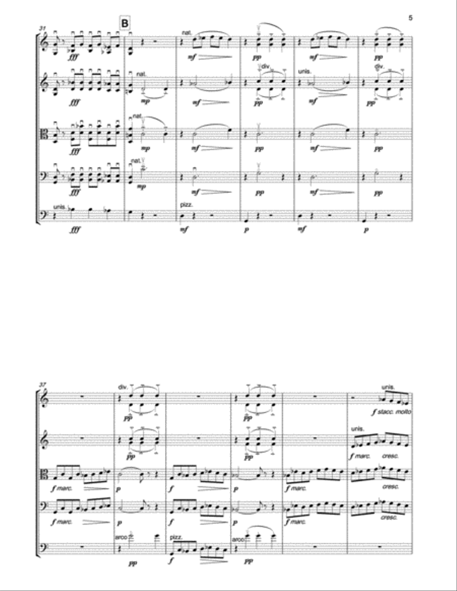 DE FALLA The Miller's Dance (The Three-Cornered Hat) for string orchestra String Orchestra scores gallery preview page 4