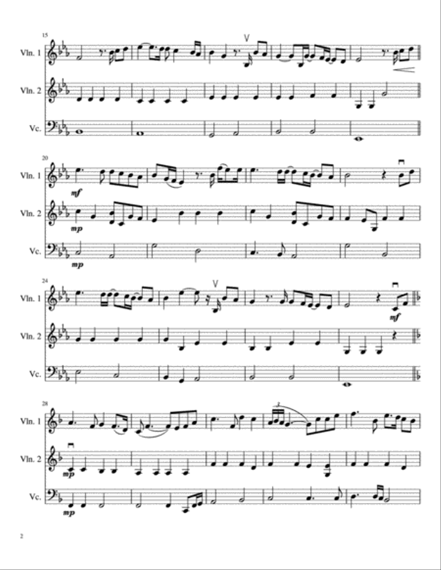 You Raise Me Up You Raise Me Up String Trio scores gallery preview page 3