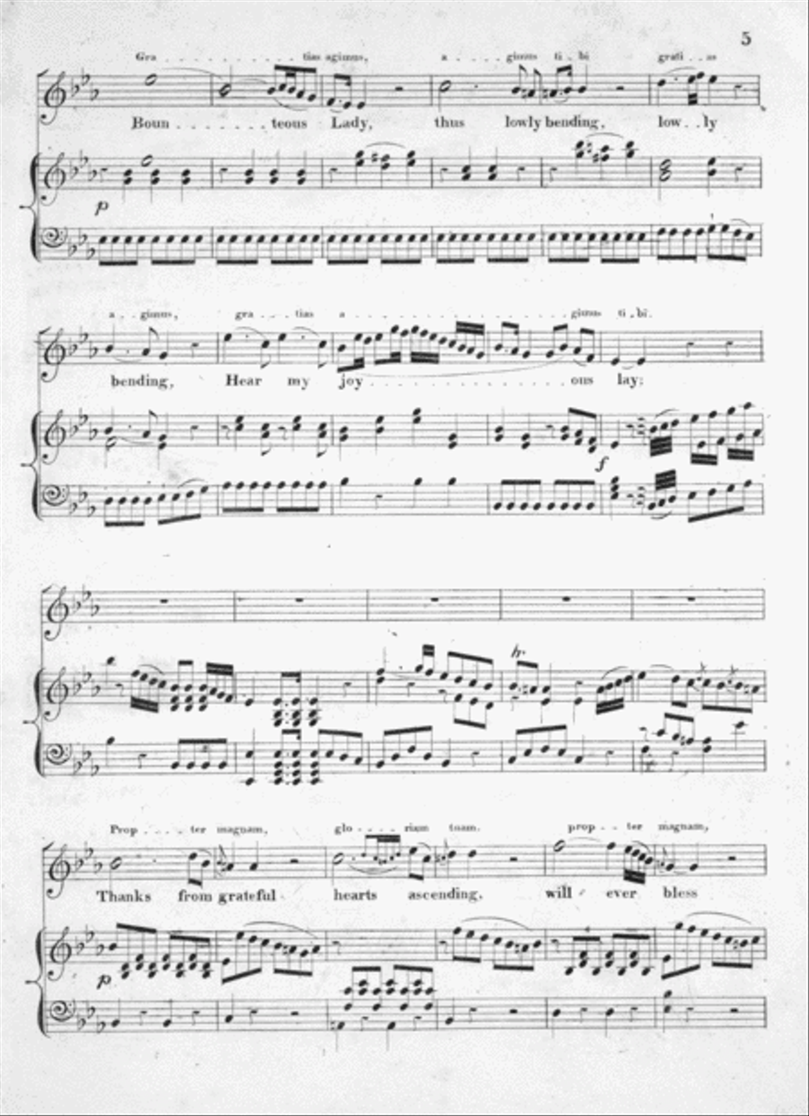 Bounteous Lady Thus Lowly Bending Voice scores gallery preview page 4