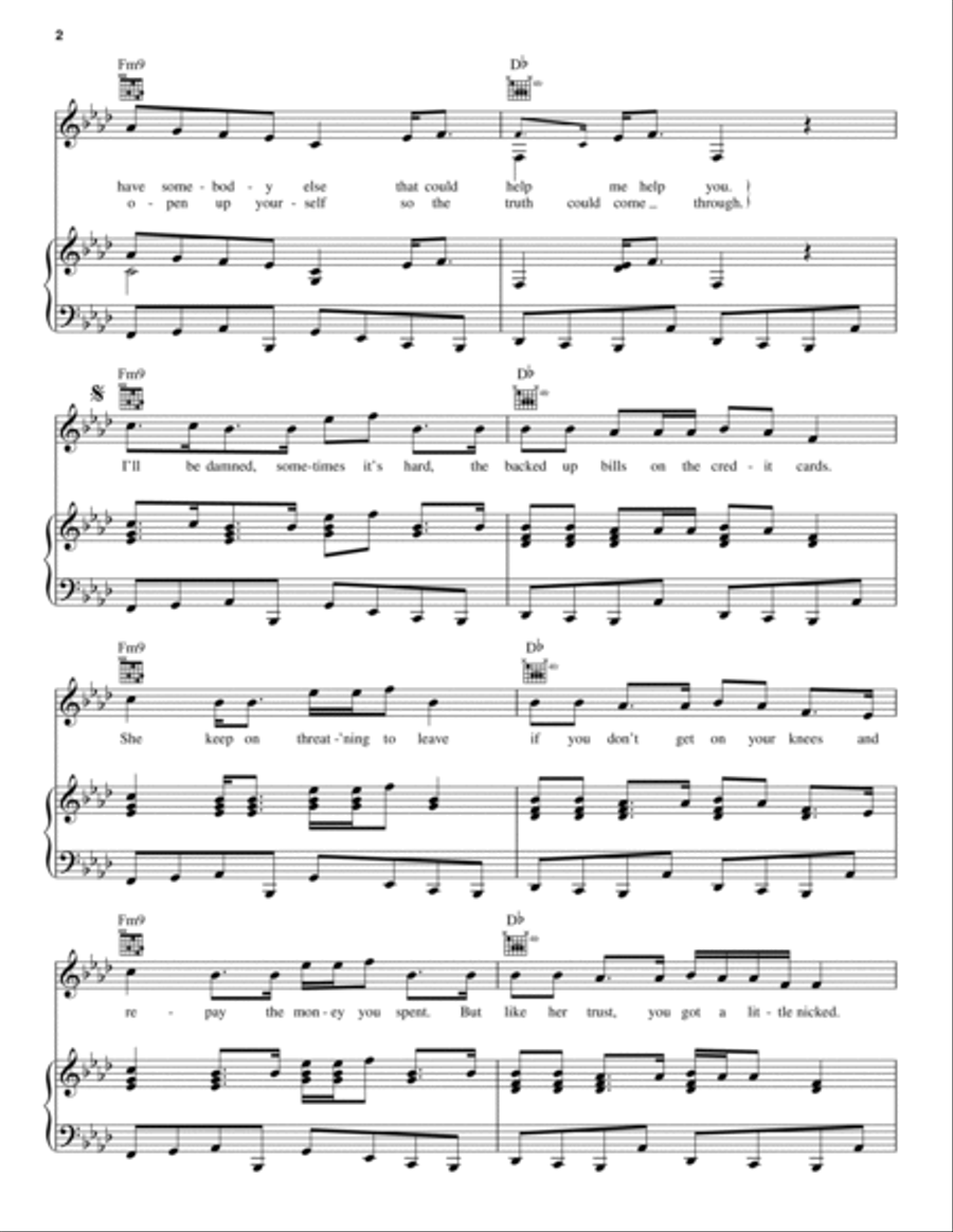 Livin' Off The Land Livin' Off The Land Piano, Vocal, Guitar scores gallery preview page 2