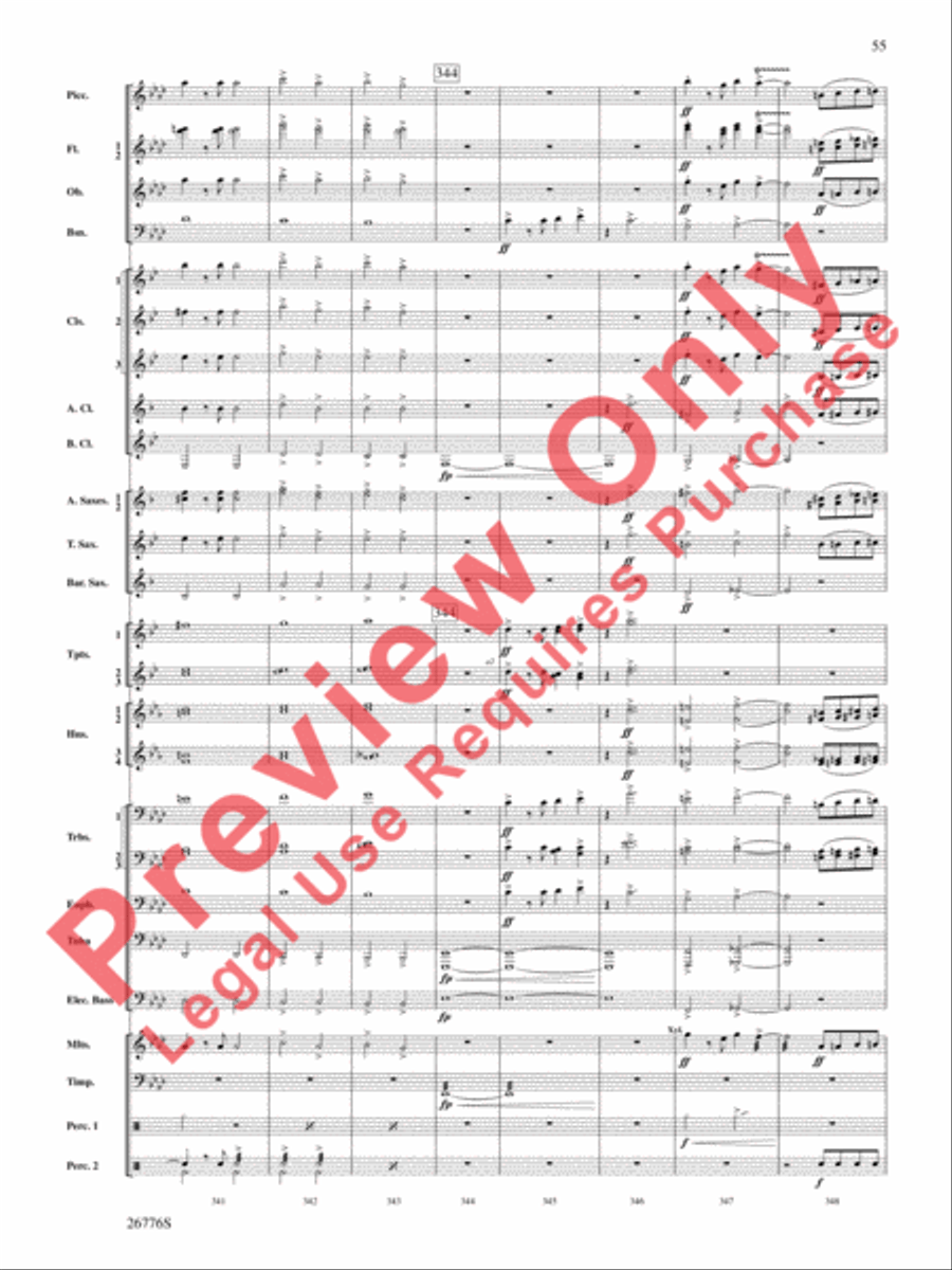 The Music of Disneyland Concert Band scores gallery preview page 56