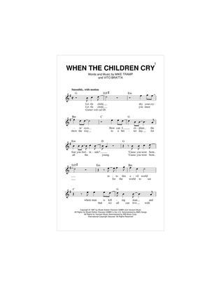 Book cover for When The Children Cry