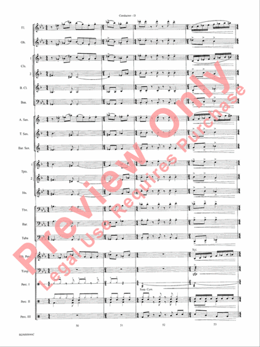 To Forge the New Frontier Concert Band scores gallery preview page 16
