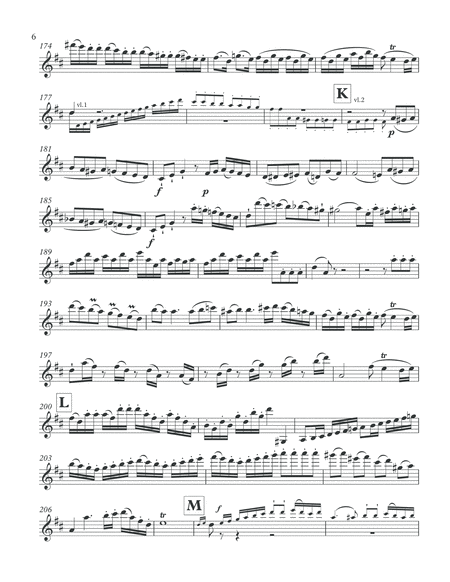 Mozart - Violin Concerto 4 - Violin solo part with cadenza by David Oistrakh
