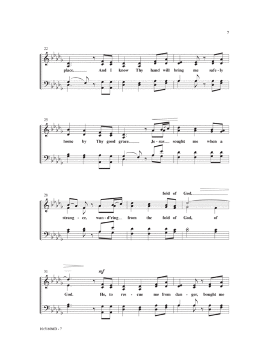 Four-part Hymns: A Cappella 4-Part scores gallery preview page 6