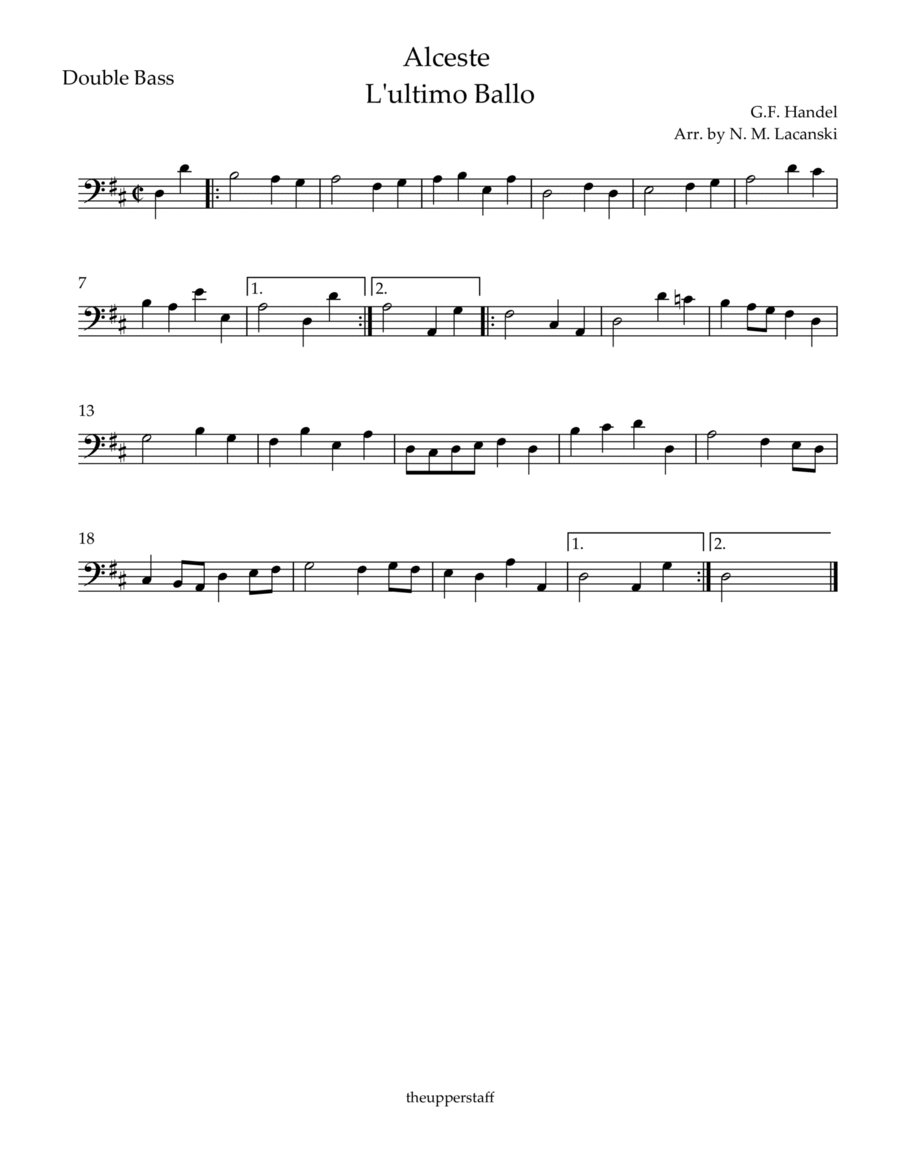 Alceste L'ultimo Ballo String Orchestra scores gallery preview page 1