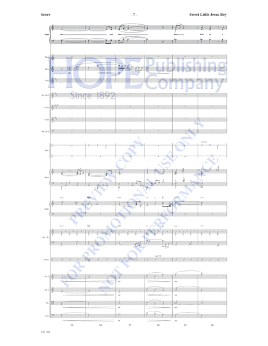 Sweet Little Jesus Boy Sweet Little Jesus Boy Choir scores gallery preview page 8