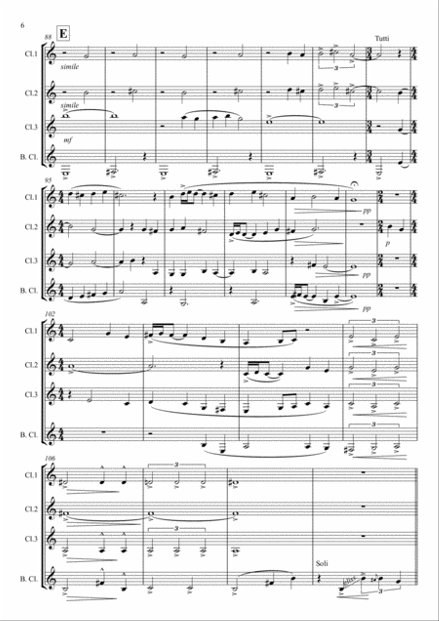Summertime Summertime Woodwind Quartet scores gallery preview page 6