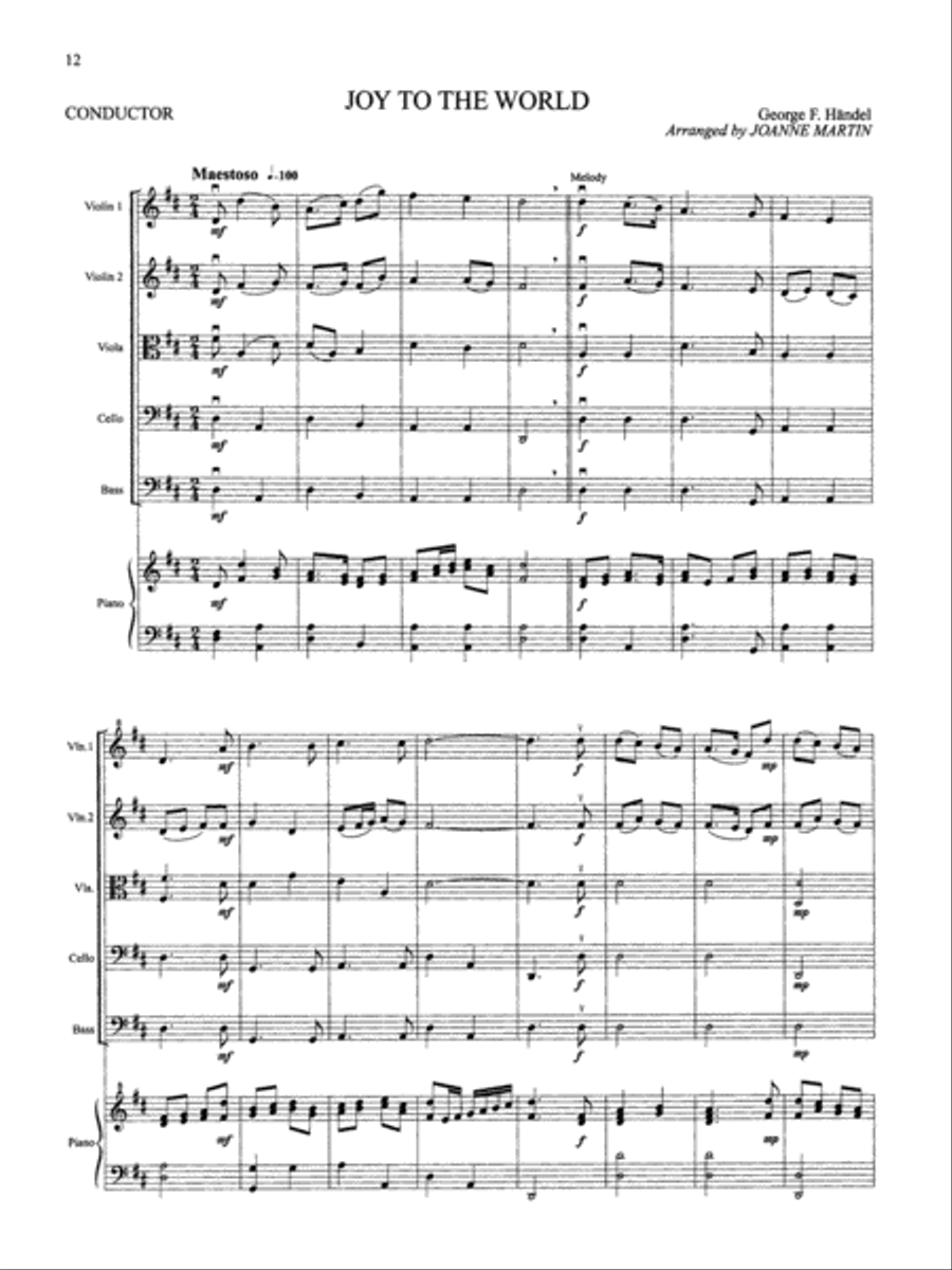 Festive Strings for String Quartet or String Orchestra String Quartet scores gallery preview page 10
