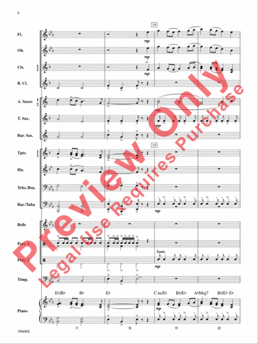 Call to the Heroes Concert Band scores gallery preview page 7