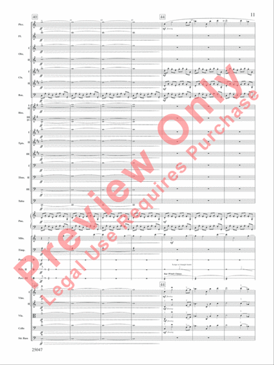 The Winds of Poseidon Full Orchestra scores gallery preview page 12
