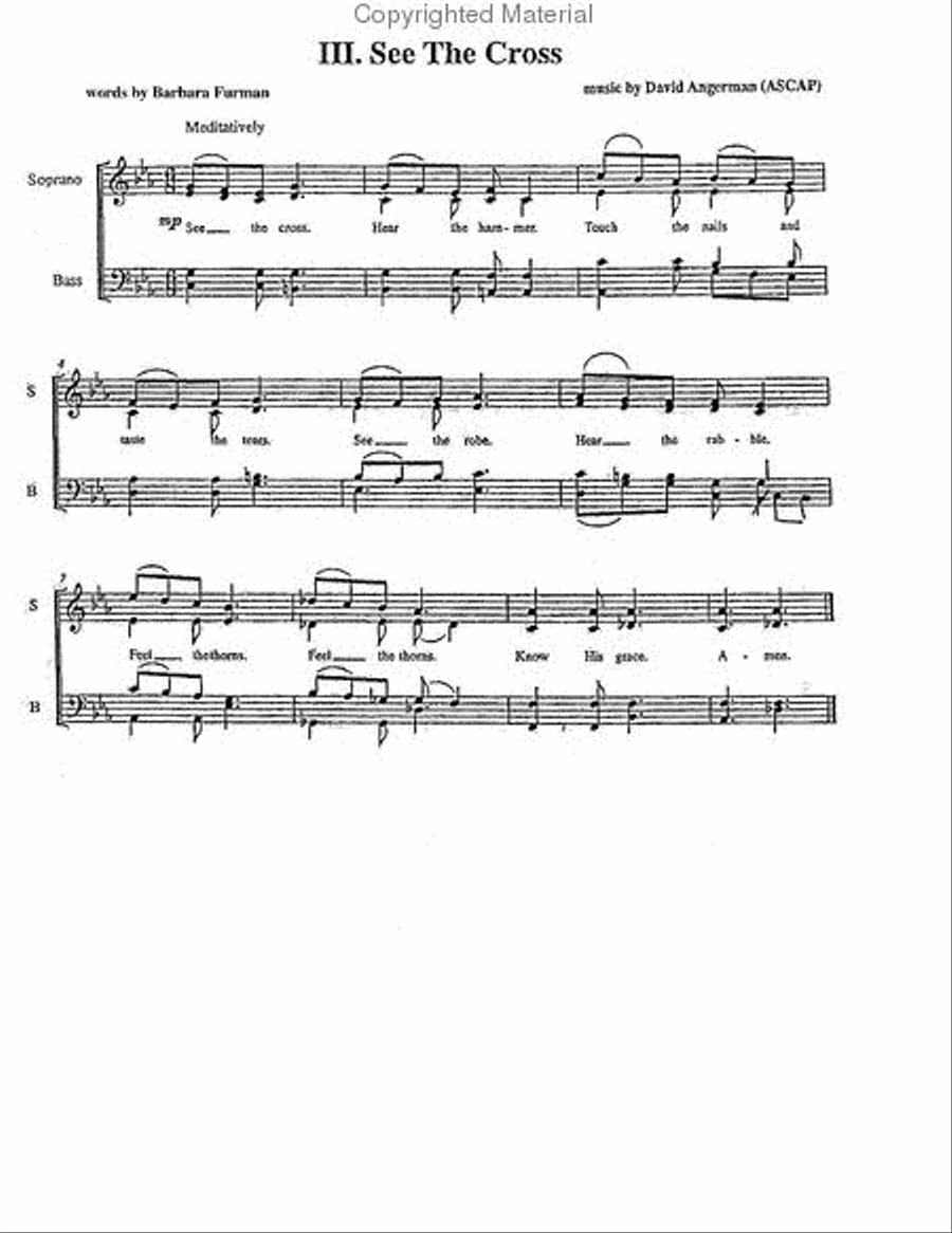 Three Lenten Benedictions 4-Part scores gallery preview page 4