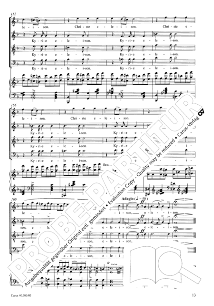 Missa pro defunctis Missa pro defunctis 4-Part scores gallery preview page 14