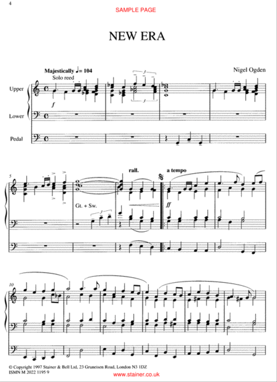 New Era Organ scores gallery preview page 2