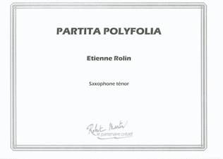 Partita polyfolia pour saxophone tenor